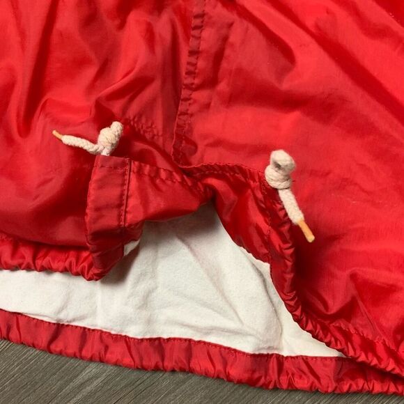 Vintage VTG 90s 80s Poker Windbreaker Bomber Jacket Coat Red L - Picture 4 of 8